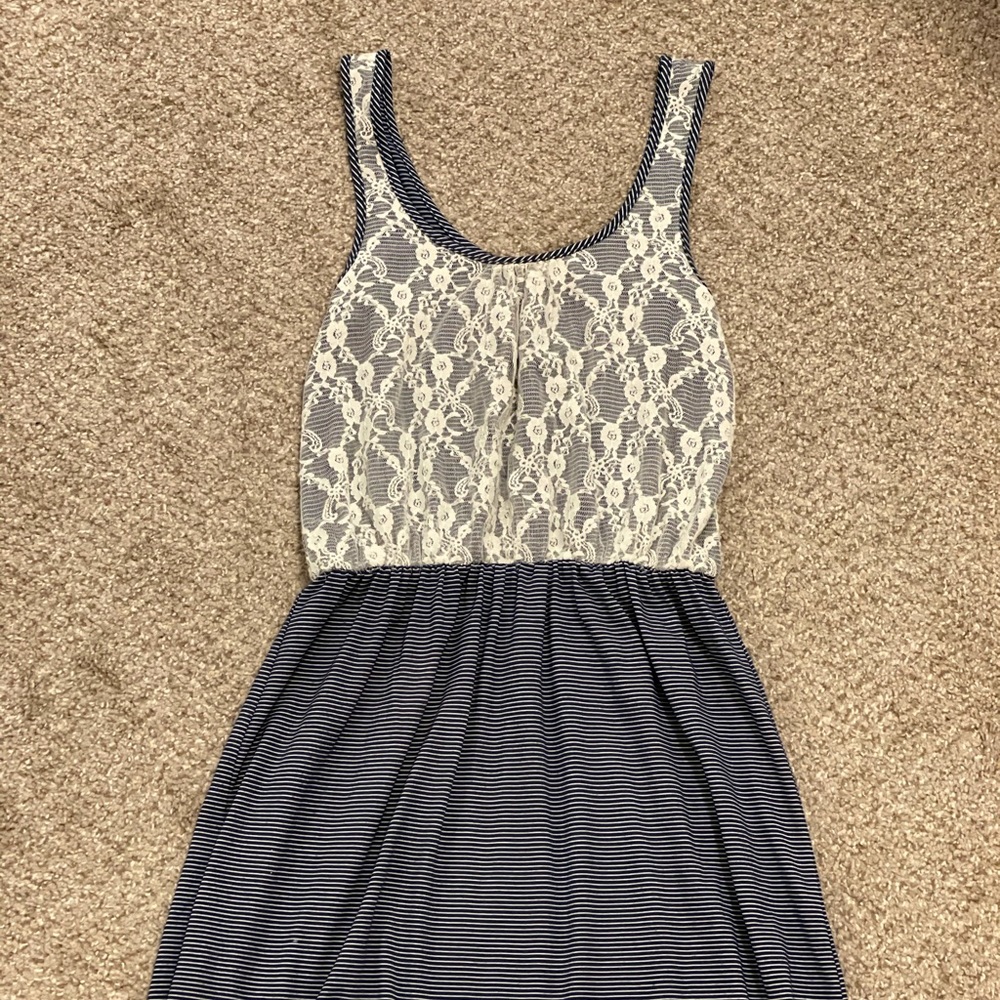 Blue & white dress